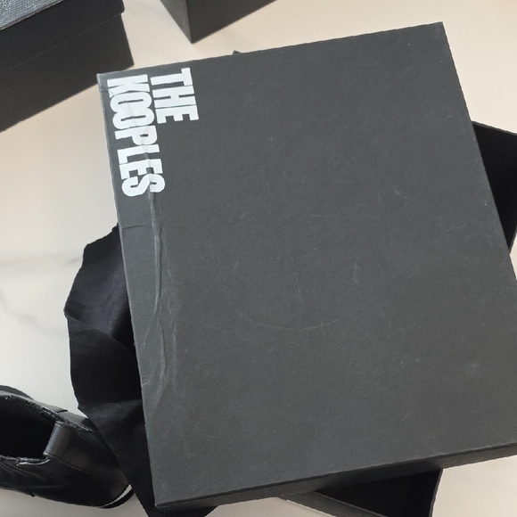 The Kooples Black Leather Ankle Boots - Picture 7 of 10